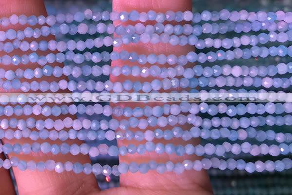 CTG1422 15.5 inches 2mm faceted round amazonite beads wholesale