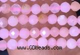 CTG1430 15.5 inches 2mm faceted round pink opal beads