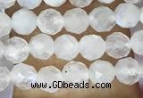 CTG1481 15.5 inches 3mm faceted round white moonstone beads