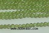 CTG149 15.5 inches 3mm round tiny peridot gemstone beads wholesale