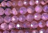 CTG1507 15.5 inches 3mm faceted round AB-color labradorite beads