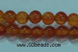 CTG16 15.5 inch 4mm round B grade tiny red agate beads wholesale