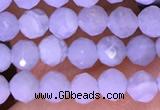 CTG1605 15.5 inches 3.8mm faceted round tiny blue lace agate beads