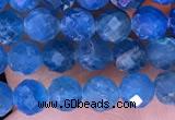 CTG1615 15.5 inches 4mm faceted round tiny apatite beads