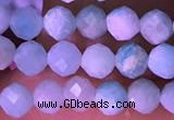 CTG1626 15.5 inches 3.5mm faceted round tiny amazonite beads