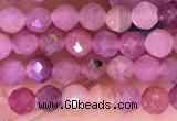 CTG1637 15.5 inches 3mm faceted round tiny ruby beads