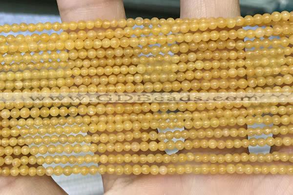 CTG2074 15 inches 2mm,3mm yellow jade gemstone beads