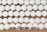 CTG2075 15 inches 2mm,3mm white porcelain beads wholesale