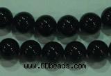 CTG21 15.5 inches 6mm round B grade black agate beads wholesale