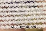 CTG2105 15 inches 2mm faceted round tiny quartz glass beads