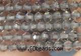 CTG2107 15 inches 2mm faceted round tiny ice obsidian beads