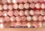 CTG2139 15 inches 2mm,3mm faceted round rhodochrosite gemstone beads