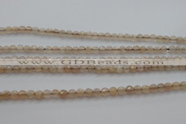 CTG218 15.5 inches 3mm faceted round tiny moonstone beads