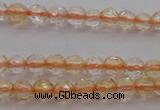 CTG221 15.5 inches 3mm faceted round tiny citrine beads