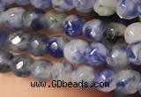 CTG2216 15 inches 2mm,3mm faceted round sodalite gemstone