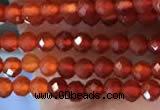 CTG2243 15 inches 2mm faceted round red agate beads