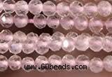 CTG2248 15 inches 2mm faceted round rose quartz beads