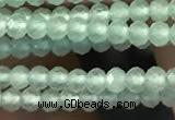 CTG2249 15 inches 2mm faceted round natural prehnite beads