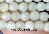 CTG2516 15.5 inches 4mm faceted round jade beads wholesale