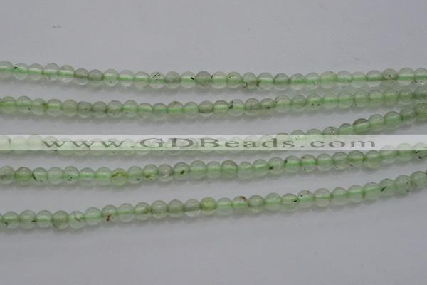 CTG255 15.5 inches 3mm round tiny green rutilated quartz beads