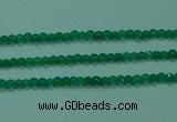 CTG28 15.5 inches 2mm faceted round green agate beads wholesale