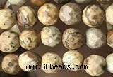 CTG3549 15.5 inches 4mm faceted round picture jasper beads