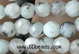 CTG3557 15.5 inches 4mm faceted round sesame jasper beads