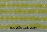 CTG406 15.5 inches 2mm faceted round tiny dyed candy jade beads