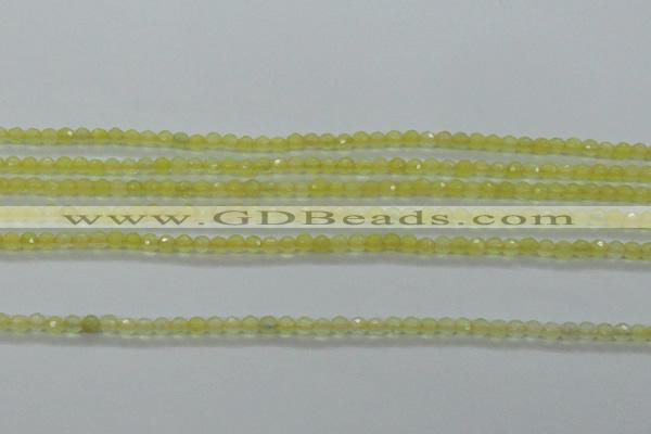 CTG406 15.5 inches 2mm faceted round tiny dyed candy jade beads