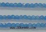 CTG409 15.5 inches 2mm faceted round tiny dyed candy jade beads