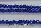 CTG412 15.5 inches 2mm faceted round tiny dyed candy jade beads