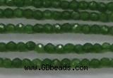 CTG416 15.5 inches 2mm faceted round tiny dyed candy jade beads