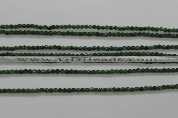 CTG417 15.5 inches 2mm faceted round tiny dyed candy jade beads