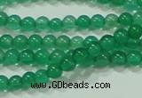 CTG42 15.5 inches 2mm round grade A tiny green agate beads wholesale