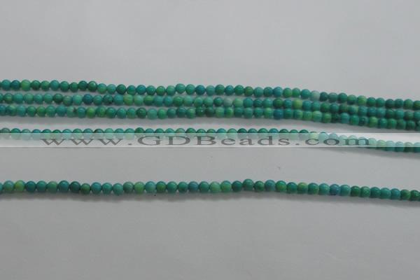 CTG440 15.5 inches 2mm round tiny natural turquoise beads wholesale