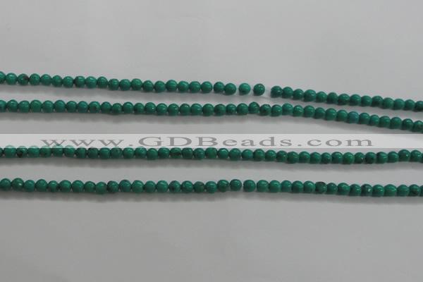 CTG442 15.5 inches 3mm round tiny natural turquoise beads wholesale