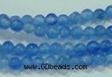 CTG62 15.5 inches 2mm round tiny dyed white jade beads wholesale