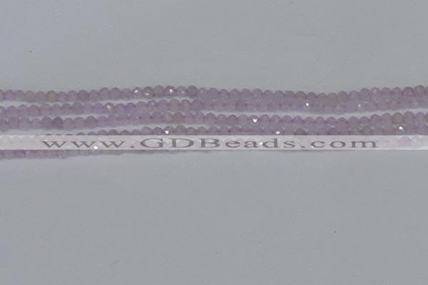 CTG622 15.5 inches 3mm faceted round lavender amethyst beads