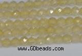 CTG624 15.5 inches 3mm faceted round citrine gemstone beads