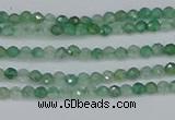 CTG627 15.5 inches 2mm faceted round green strawberry quartz beads