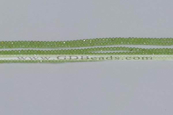 CTG629 15.5 inches 2mm faceted round peridot gemstone beads