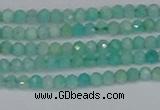 CTG647 15.5 inches 2mm faceted round Peru amazonite beads