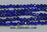 CTG649 15.5 inches 2mm faceted round lapis lazuli gemstone beads