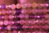 CTG740 15.5 inches 2mm faceted round tiny mixed quartz beads