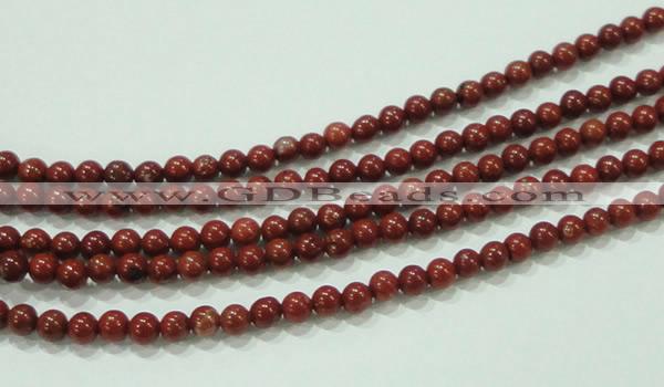 CTG75 15.5 inches 3mm round tiny red brick beads wholesale