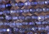 CTG753 15.5 inches 2mm faceted round tiny iolite gemstone beads