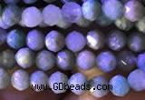 CTG776 15.5 inches 4mm faceted round tiny amazonite beads wholesale