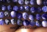 CTG779 15.5 inches 3mm faceted round tiny sodalite beads wholesale