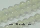 CTG79 15.5 inches 3mm round tiny white chalcedony beads wholesale