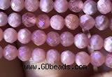 CTG811 15.5 inches 3mm faceted round tiny rhodochrosite beads